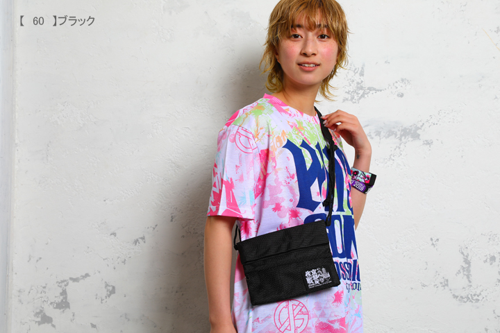 Chevon Official Fan Club スクラッチ景品サコッシュ黒 ICHI LAB オリジナルワッペン サコッシュ|Night Gaming is Good